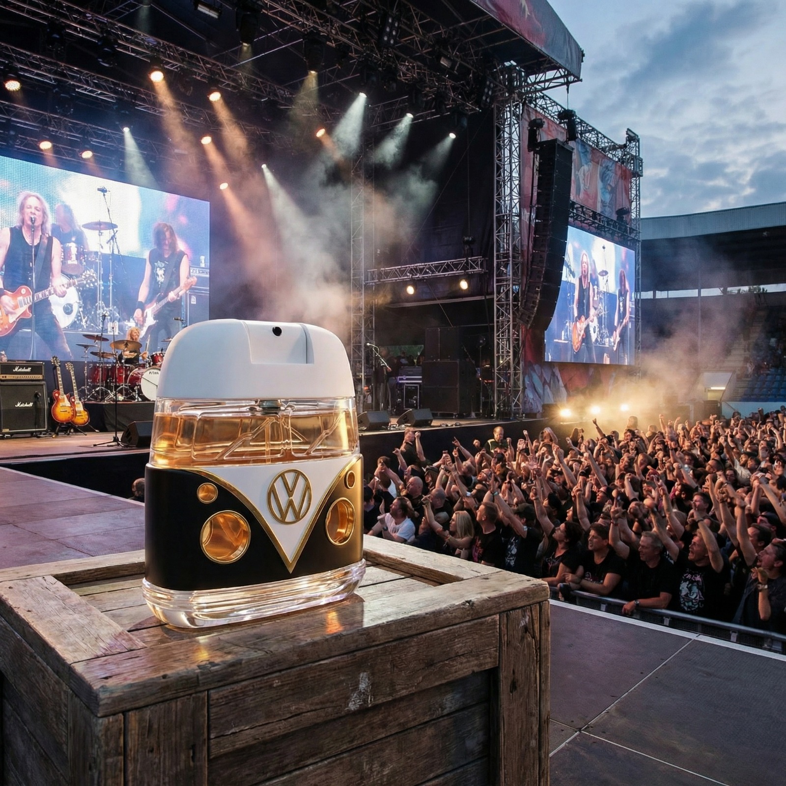 Black Night fragrance at a concert